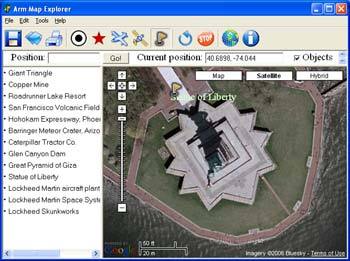 Arm Map Explorer Screenshot